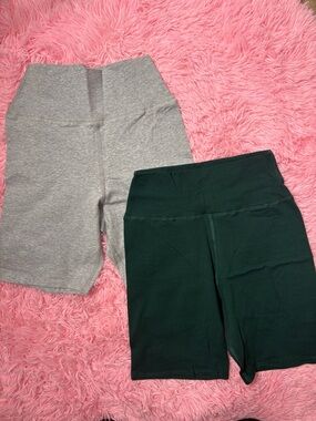 2 Cotton Material Biker Shorts